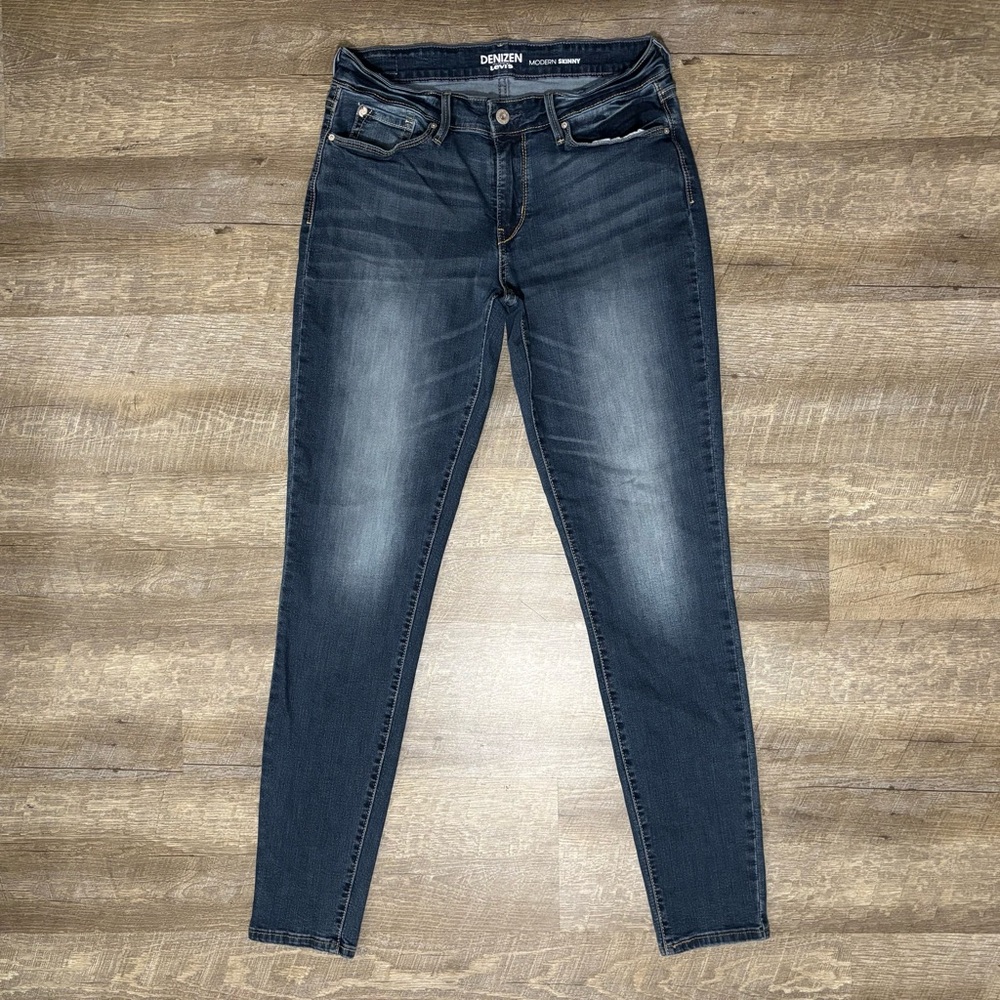 Denizen From Levi's Blue Medium Wash Modern Skinny Denim Jeans Women's 29X34